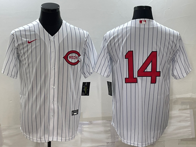 Men's Cincinnati Reds Pete Rose #14 White 2022 MLB at Field of Dreams Authentic Jersey